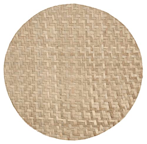 Södahl Herringbone Set de table 100 % herbe de mer Diamètre 35 cm Naturel Cover