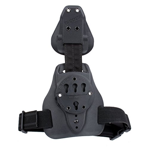 G-CODE Mule Leg Panel with REAC Strap-GCA 77-(Black) with Plastic Buckle Leg Strap. 100% Made in USA