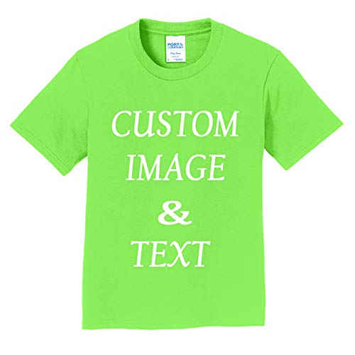 Personalized Youth Fan Tee, Upload Image and Type Text, Design Your Own T-Shirt, Custom Gifts