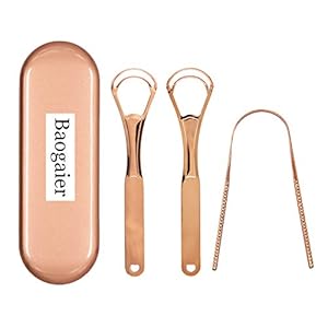Tongreiniger,Baogaier Tong Schraper, Roestvrijstalen Tongue Brush，Tongue Cleaner,Ayurveda-tongkwast,voor frisse adem en…