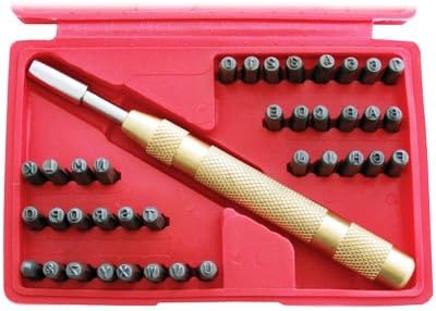 XTools 38 Pc Number & Letter Stamping Set + Automatic Punch Tool