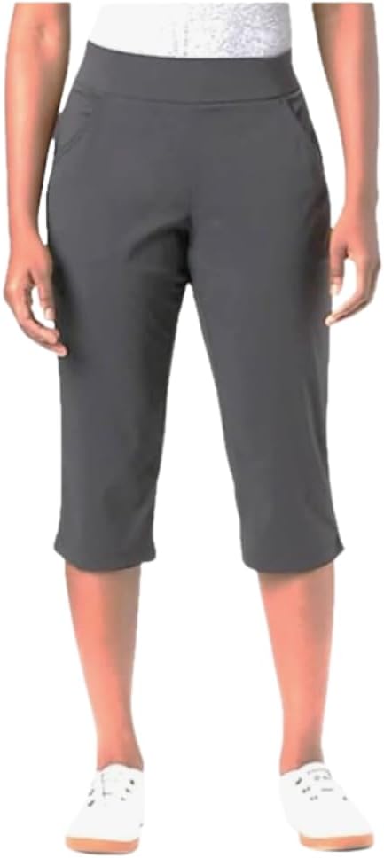 Columbia Women's Anytime Casual Capri, Stain Resistant, Sun Protection (as1, Alpha, s, Regular, Regular) Grey