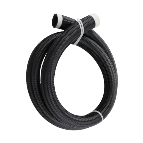 Image of maXpeedingrods 20AN Hose Fuel Line, 20AN Transmission Cooler Line Nylon Braided CPE Rubber Oil Cooling Line, 20AN-5FT Oil Cooling Line