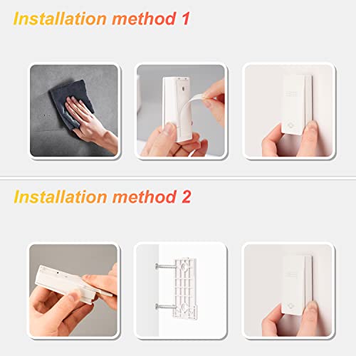 Self-Powered(No Battery Required) Wireless Doorbells For Home,Push Button Waterproof Cordless Door Chime Kit, Up To 500Ft Range With 38 Chimes, 4 Volume Levels #TOP6