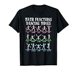 Math Teacher Math Functions Dancing Moves Funny Skeleton T-Shirt