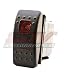 STVMotorsports Red Auto Rocker Switch ON/ON/Off 12V LED Light 3 Positions 6 Pin Waterproof for LED Light Bar Off Road