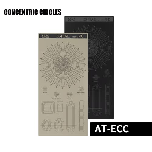 Image of DSPIAE Masking Tape Cutting Mat Double Sided Design Model Building Tools Cutting Plate - Concentric Circles