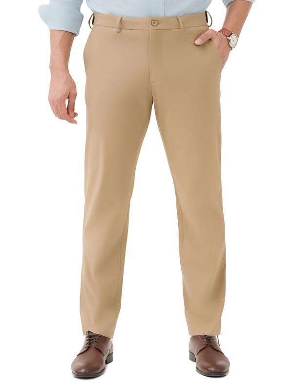 The Pant Project Luxury PV Lycra Stretchable Formal Pants for Men | Stylish Relaxed Fit Men's Wear Trousers for Office or Party | Mens Fashion Dress Trouser Pant