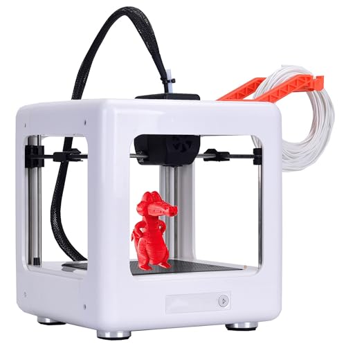 WUDLi Mini imprimante 3D, imprimante 3D Portable, 230 ℃ Buse à Haute température, Impression de Haute précision, Plate-Forme magnétique détachable, avec Un Logiciel de modélisation Facile à Utiliser