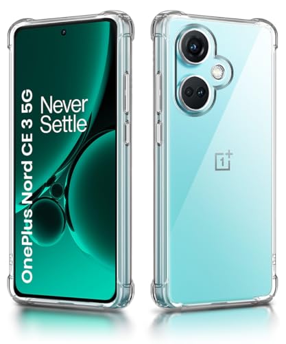 Image of WOW IMAGINE Clear Back Cover Case for 1+ OnePlus Nord CE 3 5G | Shockproof Soft TPU Case | Cushioned Edges for Ultimate Protection Back Cover Case - Transparent