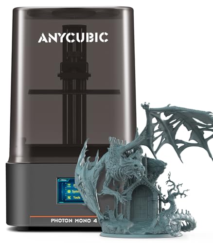 ANYCUBIC Photon Mono 4 10K Resin 3D Printer, 7'' HD Mono LCD Screen, Power Off Resume, Upgraded...
