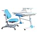 Produktbild Schreibtische Kinder, die Tische und Stühle für Studierende nutzen können, können Tische und Stühle anheben (Color : Blue, Size : 98 * 70 * 80cm(38 * 27 * 31in))