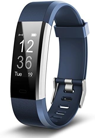 Aquaasian Plus Smartband. Heart Rate Monitor with 0.96 Inch (Blue)