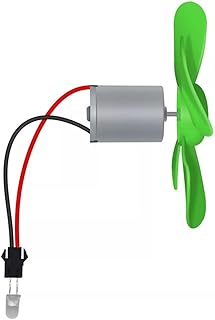 Mini Windturbinenmotor, Windkraftanlagengenerator, Kleiner Windgenerator, alternativer Energiegenerator, LED DIY Kit (ohne Glühbirne)