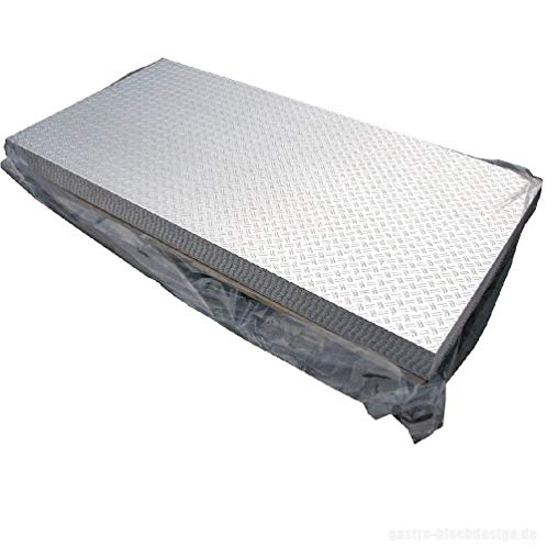 Alu Riffelblech duett 1000x500mm1,5/2,0mm stark große Auswahl Tränenblech Warzenblech Aluminium Strukturblech Riffelblech Aluminium Duett Riffelblech, Bodenlpatte Cover