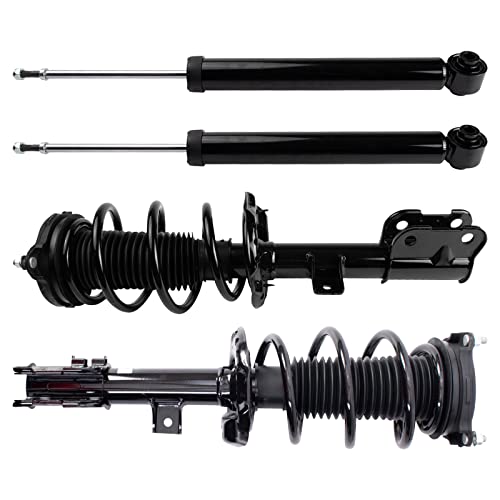Image of TRQ Front and Rear Complete Strut Assembly & Shock Absorber Kit Complete Strut & Coil Spring Assembly Compatible with 2016-2020 Kia Sorento