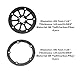 RampCrab 1,8 (46 mm) Super Wheels, Beadlock-Felgen aus Kohlefaser, passend für SCX24, TRX4M, FCX24, FCX24M, CR18P, Stil G