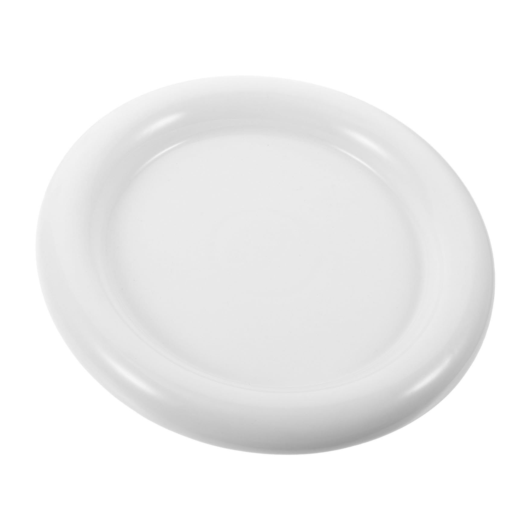 DOITOOL Assiette en Céramique Blanche Créative pour Desserts et Snacks, Plateau de Rangement Minimaliste Décoratif pour Bureau et Bijoux