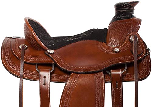 image for Riders Dream Wade Tree A Fork Premium Western Leather Roping Ranch Wor