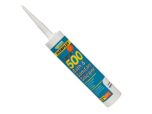 Everbuild 500CL Bath and Sanitary Silicone Sealant 500 310 ml - Clear (6)