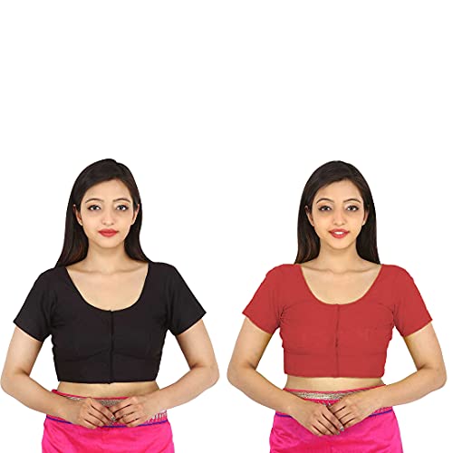 Image of Namita Women's Rubia Cotton Solid Half Sleeve Blouse