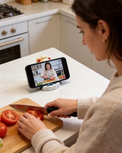 Support de téléphone en forme de chat mignon, le cadeau de bureau idéal