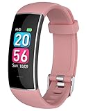 findtime Fitnessarmband für Damen,Schrittzähler Kalorienzähler Armband,1,57 Zoll Touch Farbdisplay,Fitness Tracker Damen Fitnessuhr Herren Smartwatch Android iOS Pulsuhr Laufuhr