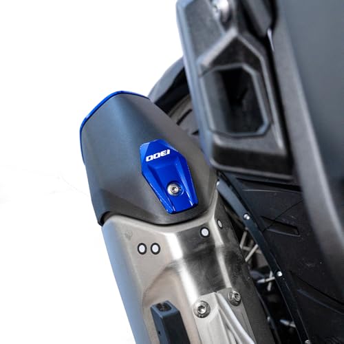 Accesorios gs1300 R 1300GS ADV: silenciador lateral decorativo de aluminio CNC azul 3
