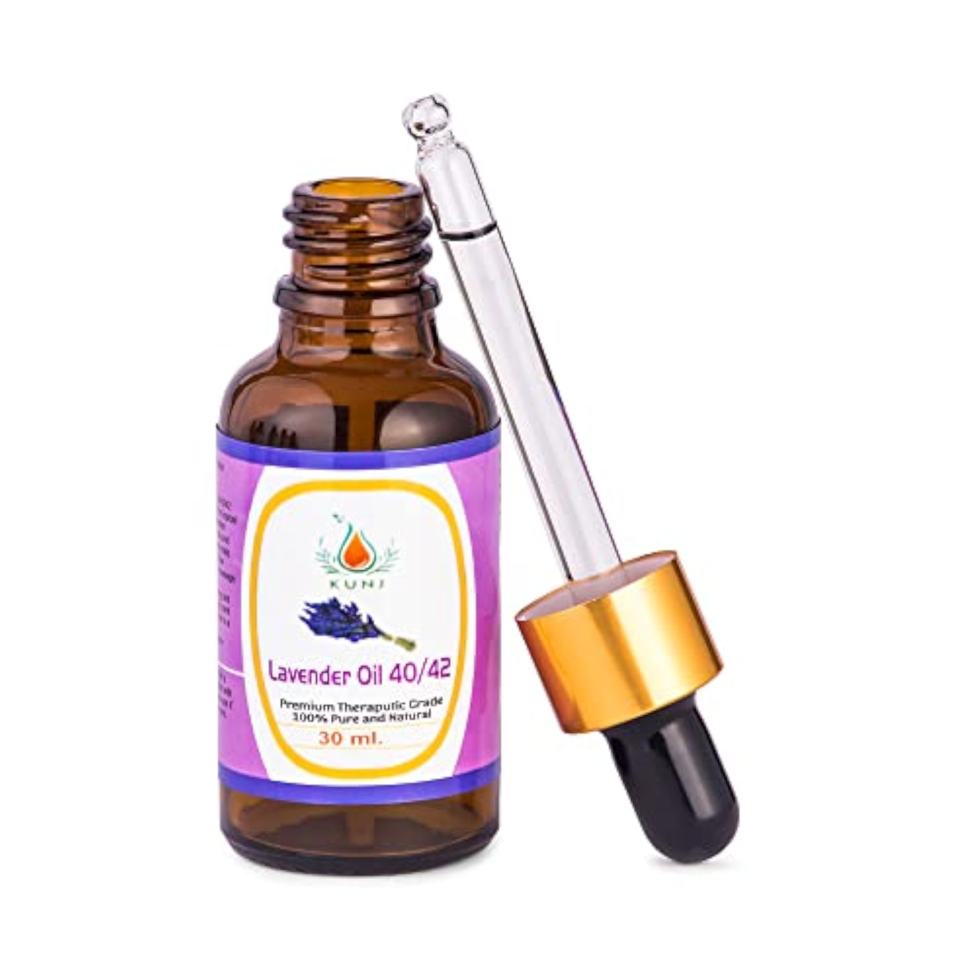 KUNJ Lavender Essential Oil, 30ml, Pure & Natural