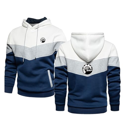 BSapp Sudadera con Capucha Unisex para Hombre Mujer - Estampado Can-Am Patchwork Manga Larga Jerseys Tops Cordón De Trabajo Sudaderas con Capucha Otoño Ligero Sudadera con Capucha-White||XL