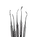 Melleco 5pcs Assorted Dental Lab Stainless Steel Kit Plaster Carving Tool Spatula