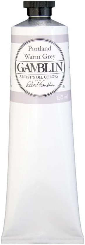 Gamblin Artist Oil, 150ml Tube, Portland Warm Grey (2555)
