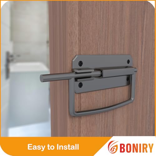 Image of Boniry Door Lock /Latch- Premium Door Locks for Main Door - High Security Main Door Latch for Home and Office - Durable and Reliable Door Latch for Enhanced Safety (Satin Black)