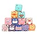 Baby Weiche Bausteine ​​Spielzeug,Weiches Silikon Stapelbares Babyspielzeug Frühes Lernspielzeug,Kinderkrankheiten Kauspielzeug,mit Zahlen Tiere Formen Texturen,Squeeze Sensory Toys,für Kleinkinder