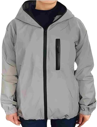 Women's Reflective Hooded Cycling Windbreaker