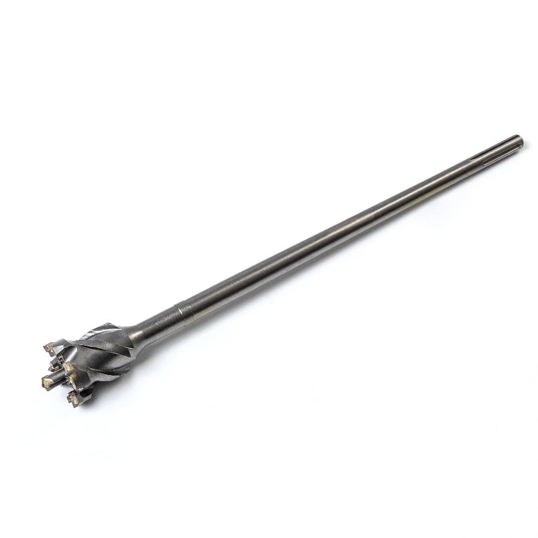 Weischer® SDS Max Durchbruchbohrer 80 x 1000 mm I Mauerdurchbruchbohrer Betonbohrer I 6 Schneiden I tiefe Löcher ohne stemmen I Mauerwerk, Ziegel, Beton, Stein