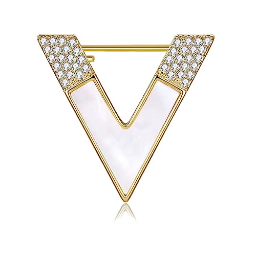 Image of Fashion Rhinestone Flower Brooches Pins Cute Pearl Crystal Floral Lapel Pin Brooch Costume Decorate Jewelry for Women Gril Gift