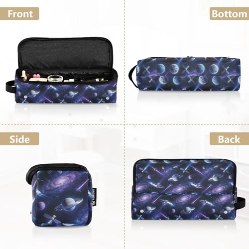 2 in 1 Hair Tools Organizer with Removable Heat Resistant Mat Curling Iron Travel Holder Storage Bag for Flat Iron Hot Tools and Haircare Accessories, Vibrant Space Exploration Women Essentials miniatura 5