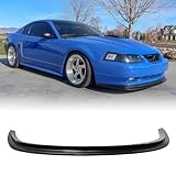MagicDrift Front Bumper Lip Chin Spoiler, Compatible with 1999-2004 Ford Mustang, MDA Style Flexible Polyurethane(PU) Front Lower Splitter Protector, Unpainted Black