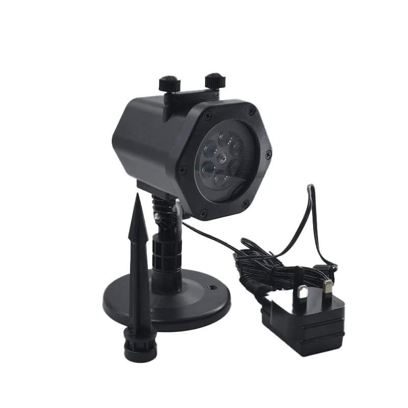 Projector Light with 12 Patterns with UK Adapter, Black