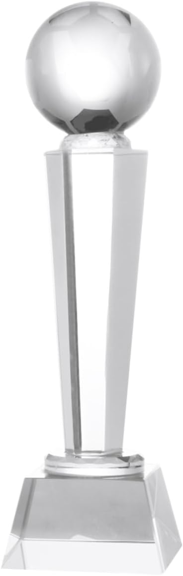 Crystal Soccer Match Trophy Elegant Quartz Design for Tournaments Boys and Girls Awards and Sports Ceremonies and Chic Football Trophy for Celebrating Achievements