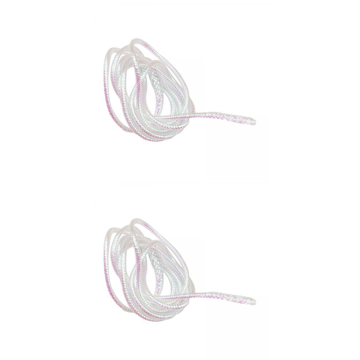LOOM TREE® 2 Pieces 4M Braid Mylar Tube Fly Tying Materials Round Holographic Cord | Fishing | Baits Lures & Flies-image-26