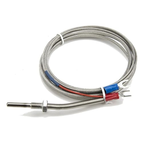 Sensor de temperatura termopar tipo K de 30mm y cable de 2m para control industrial 2