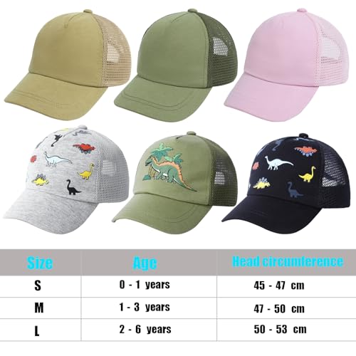 UPF 50+ Kids Baseball Hat Visor to Protect Against UV Sun Rays - Toddler Boy Girl Quick Dry Sun Hats and Print Baseball Cap4