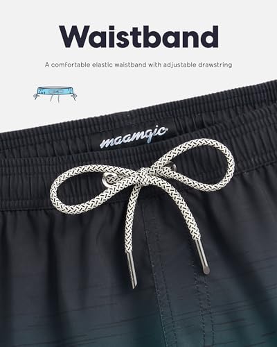 Image of maamgic Mens Swim Trunks Quick Dry Swim Shorts with Mesh Lining Funny Swimwear Bathing Suits 7inch