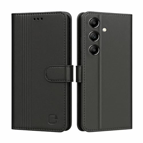 Image of AIBEX Shock Proof Flip Compatible for Samsung A14 5G Flip Cover Leather Finish | Inside TPU with Card Pockets | Wallet Stand | Complete Protection Flip Case