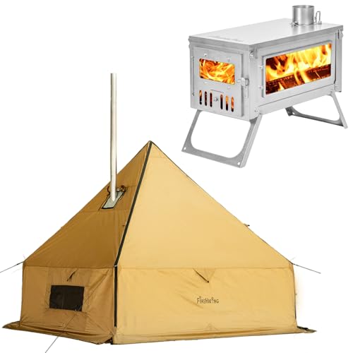 Carpa de camping 2.2m con estufa ligera de titanio miniatura 1