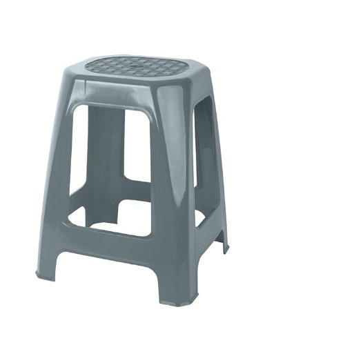 Hogar Juypal 66335 Tabouret Carré Multiusages Gris