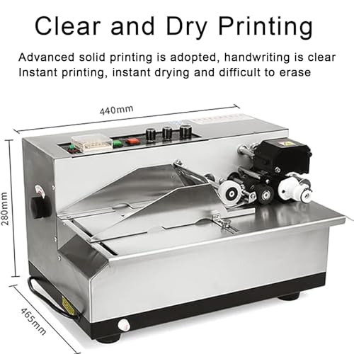 Máquina semiautomática de codificación de fecha de tinta sólida para impresión por lotes y fecha de caducidad en varias superficies