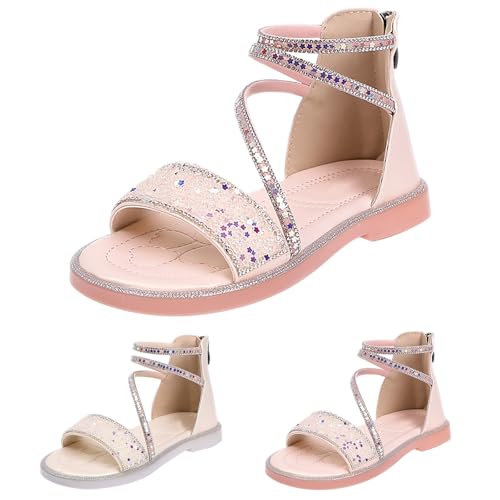 Kids Toddler Girls Sandals Glitter Princess Flat Sandals High Tops Strappy Summer Shoes Open Toe Sandal2